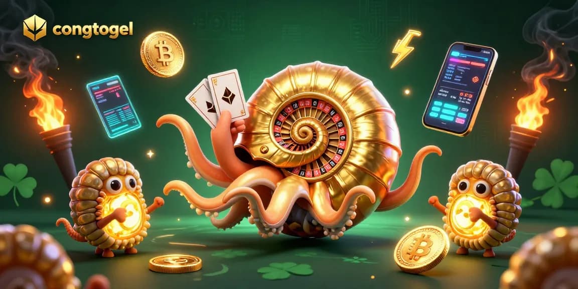 Experience thrilling excitement with congtogel in this dynamic casino scene featuring a giant nautilus.