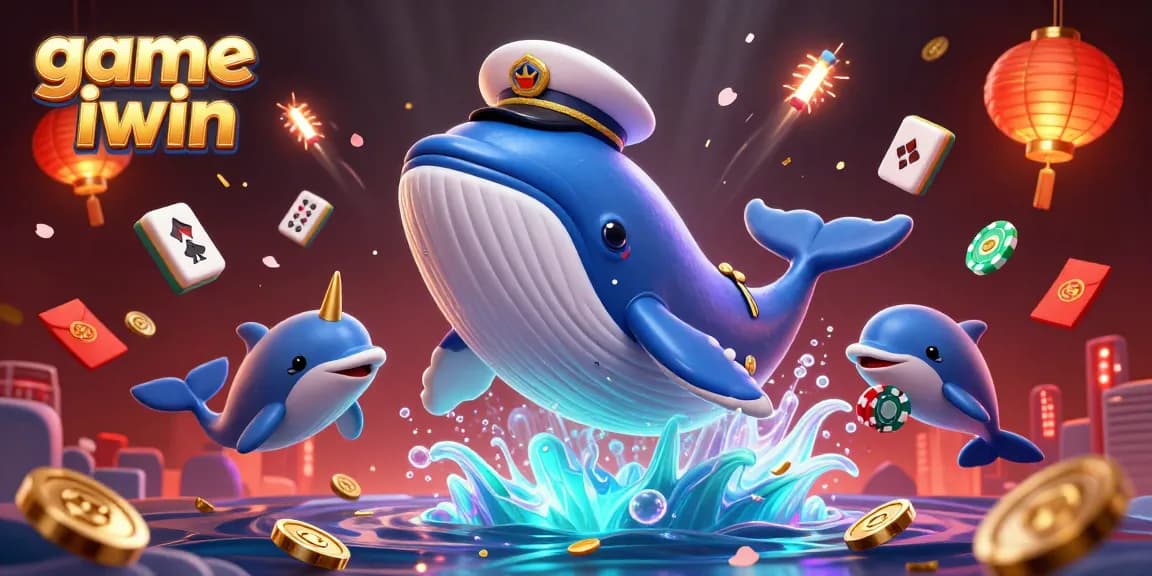 Experience thrilling wins with game iwin in a vibrant 3D casino scene of exciting characters.