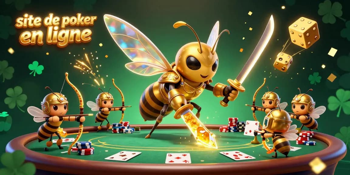 Jouer sur un site de poker en ligne avec des personnages dynamiques et des éléments de jeu saisissants.