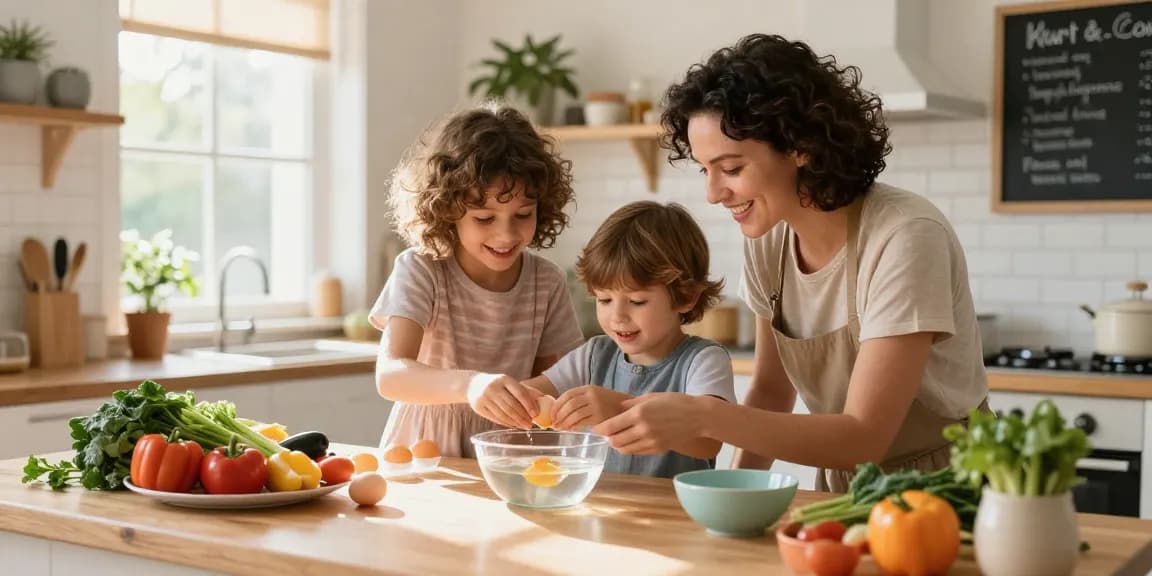 Memeriksa kesegaran telur menggunakan metode Uji Mengapung Telur dari https://www.eggfloattest.com/contact di dapur keluarga yang hangat.