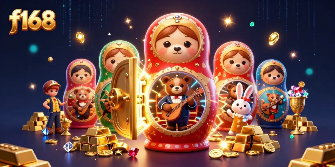 Experience the exciting world of f168 with engaging casino characters and rich gold treasures.