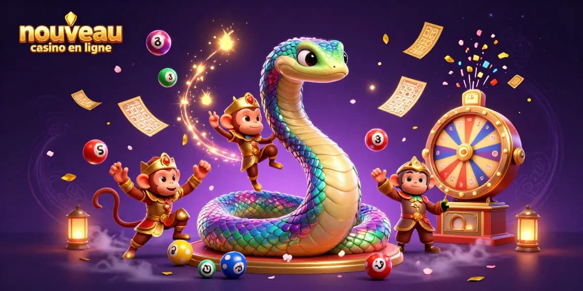 Découvrez les aventures du nouveau casino en ligne avec un serpent coloré et des jeux fascinants.