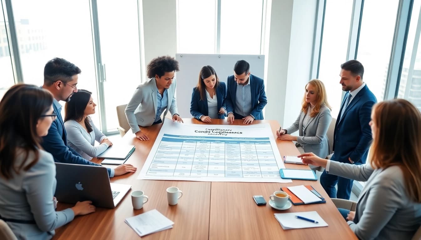 Evaluate FCPA/DCAA/Flowdown/ITAR/EAR compliance in a professional office setting.