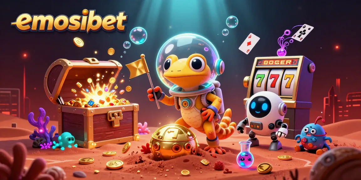 Explore winning strategies at emosibet with vibrant 슬롯 elements and engaging 3D characters.