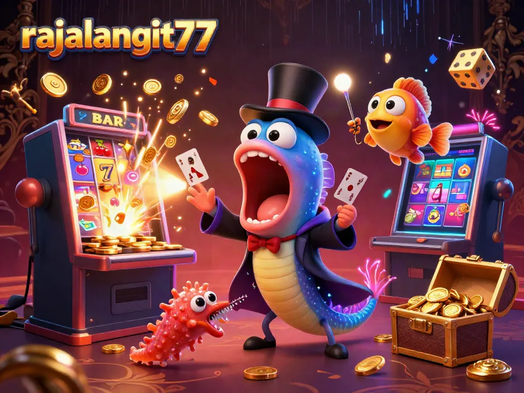 Menangkan jackpot besar di rajalangit77 dengan ilustrasi kasino yang memukau dan penuh aksi