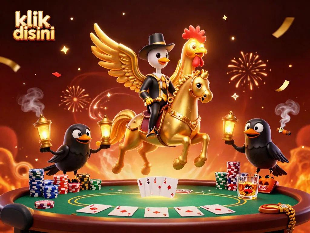 Experience thrilling gameplay with klik disini at a vibrant casino featuring unique 3D characters.