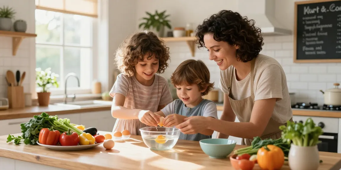 Memeriksa kesegaran telur menggunakan metode Uji Mengapung Telur dari https://www.eggfloattest.com/contact di dapur keluarga yang hangat.