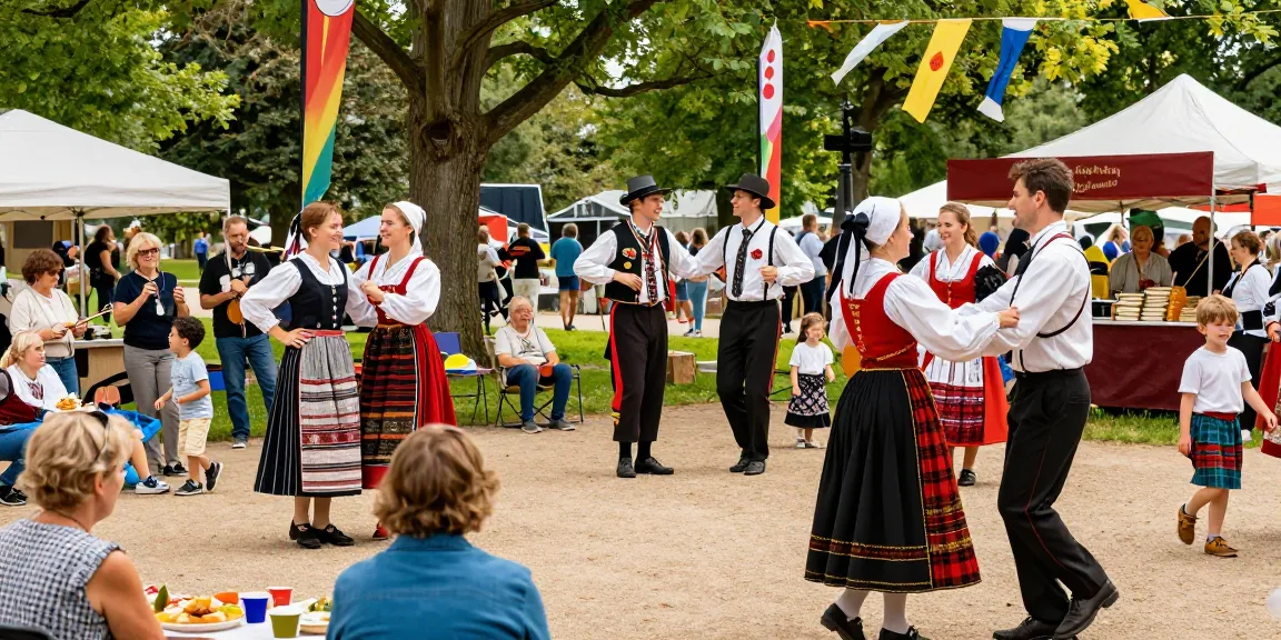 Breton cultural festival with vibrant activities, featuring we88 PGSLOT themed performances and community engagement.