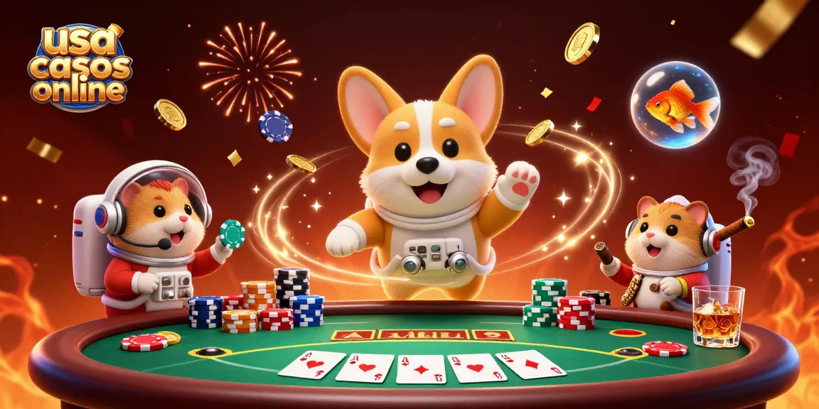 Experience the magic of usa casinos online with this vibrant 3D space casino scene featuring exciting gameplay elements.