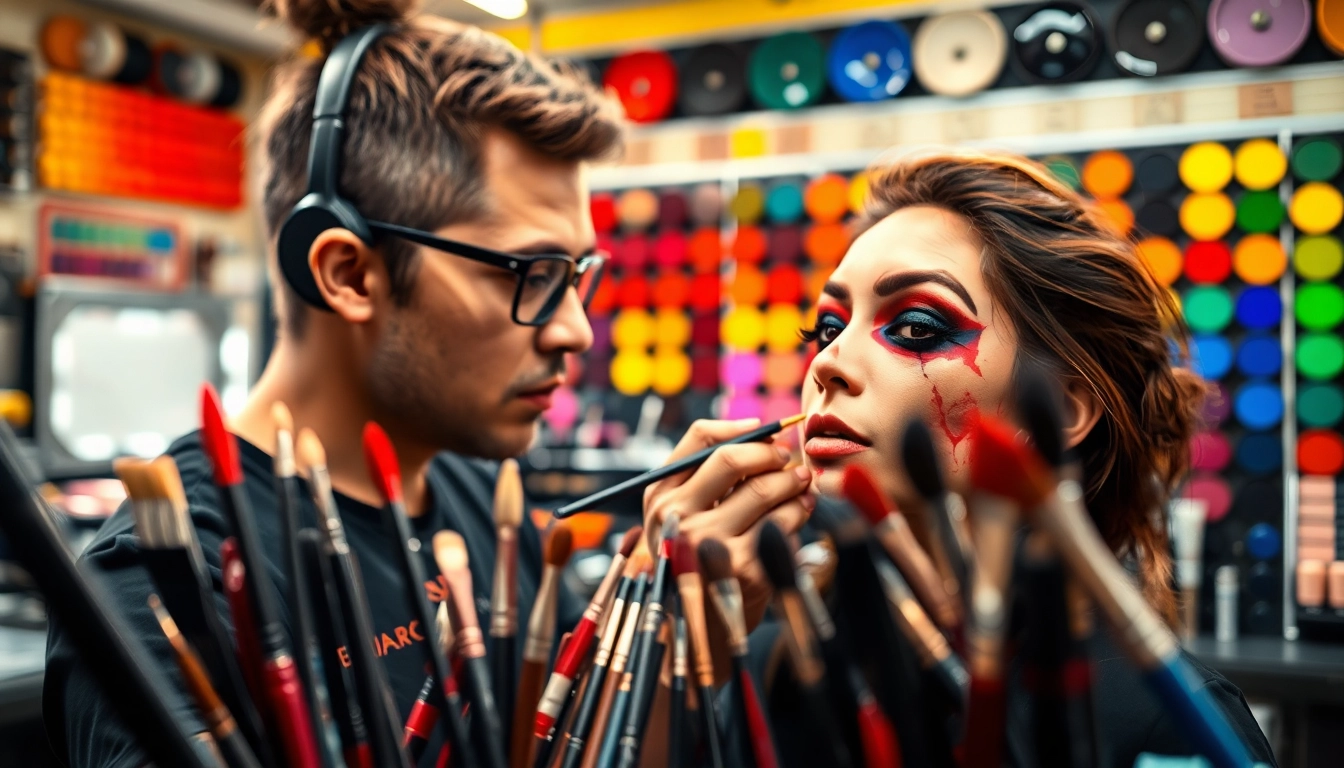 Apply stunning special effects makeup Dallas TX for a professional horror-themed look.