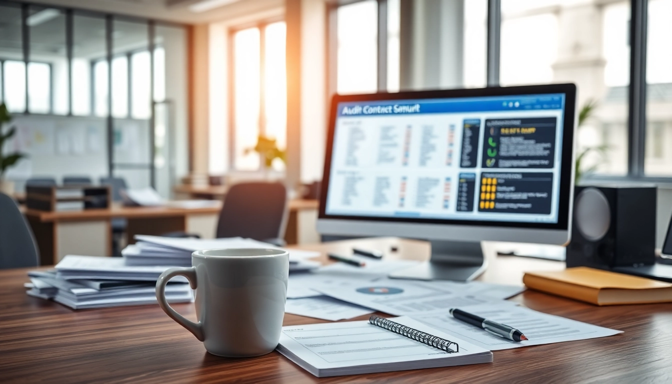 Streamlined view of government contract audit preparation software enhancing compliance readiness.