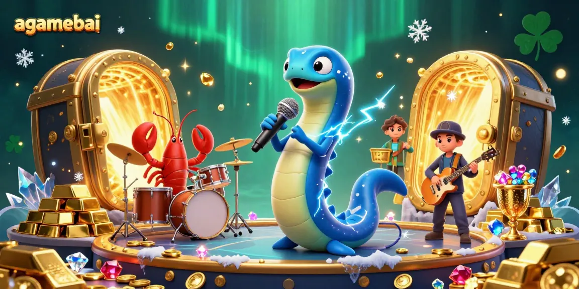 Experience agamebai with an energetic underwater DJ show exploding with treasure and vibrant casino elements.