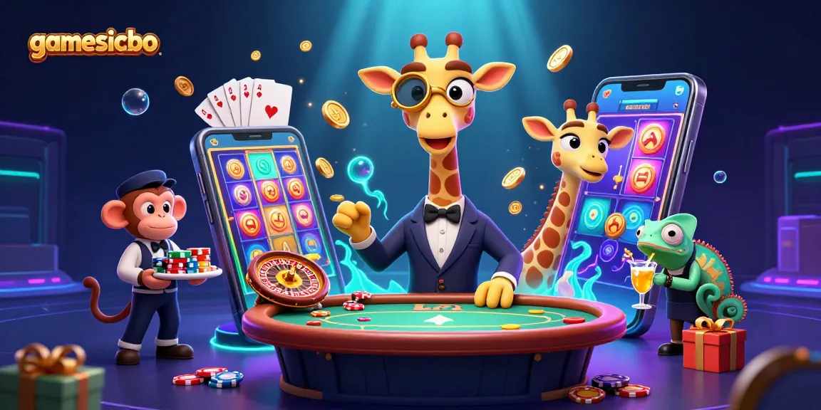 Experience thrilling gamesicbo action with a high-roller giraffe and vibrant gameplay elements.