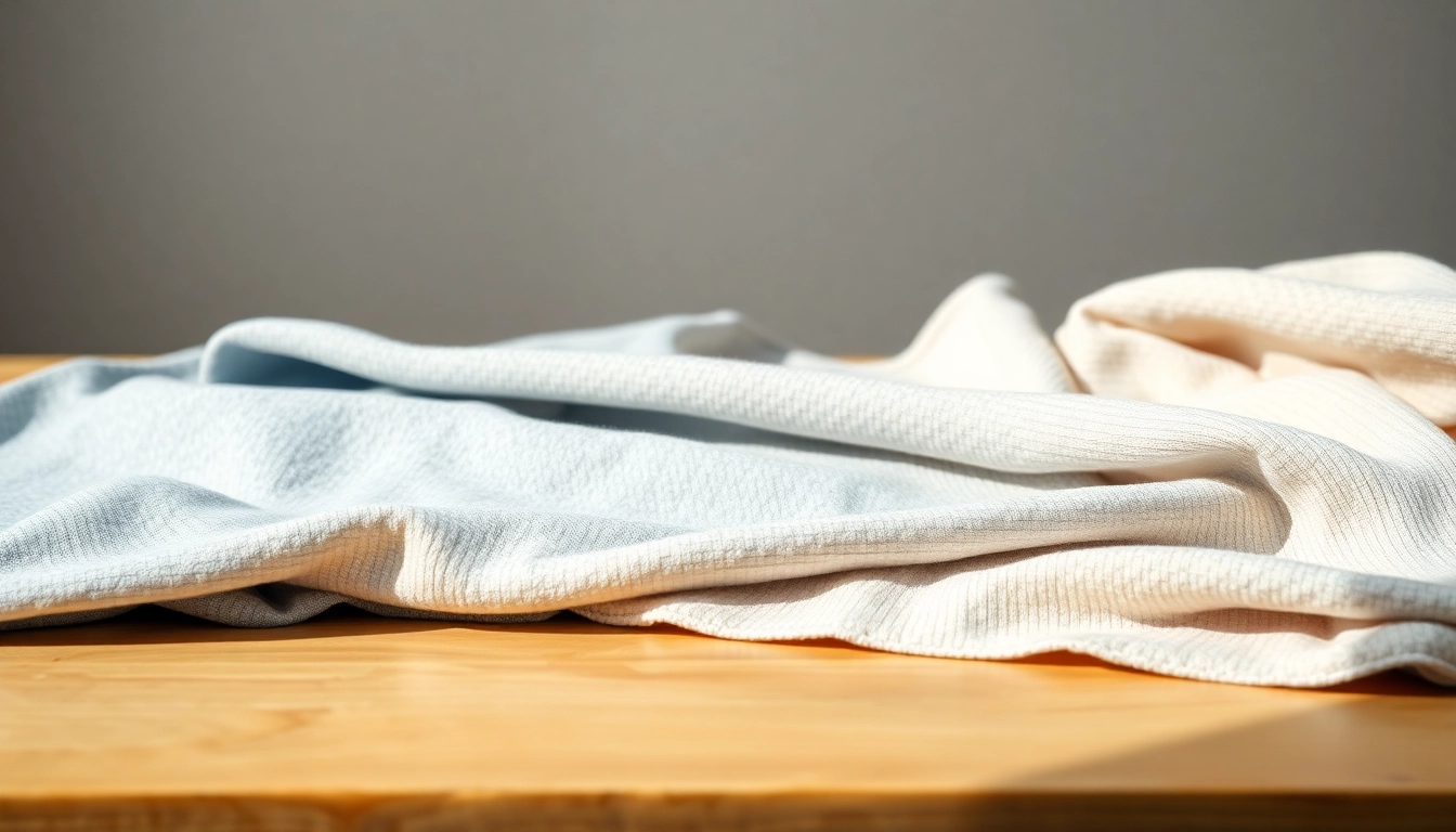 Jogging stoffen in verschillende kleuren en texturen op een houten tafel.