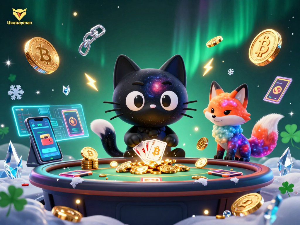 thomayman engages users in thrilling gameplay with vibrant 3D illustration showcasing cosmic casino fun