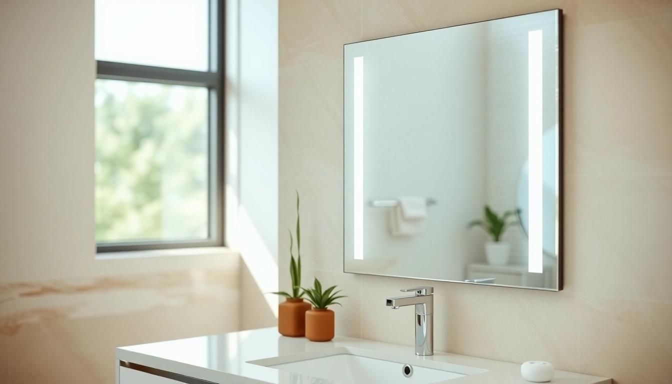 Transform your space with a stylish led bathroom mirror that offers bright, flattering lighting.