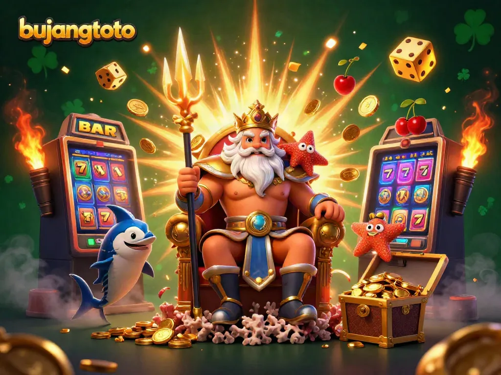 Spin the reels with bujangtoto and experience a vibrant jackpot explosion in this lively casino scene.