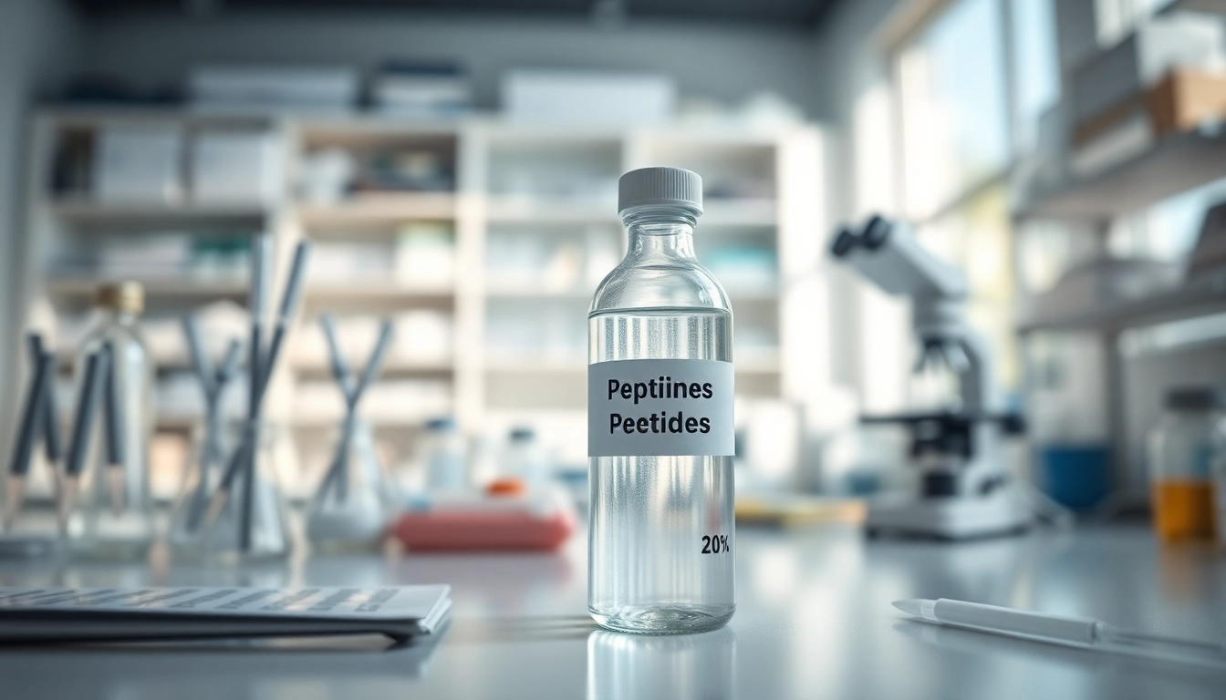 Using bac water for peptides in a lab setting, highlighting accurate preparation.