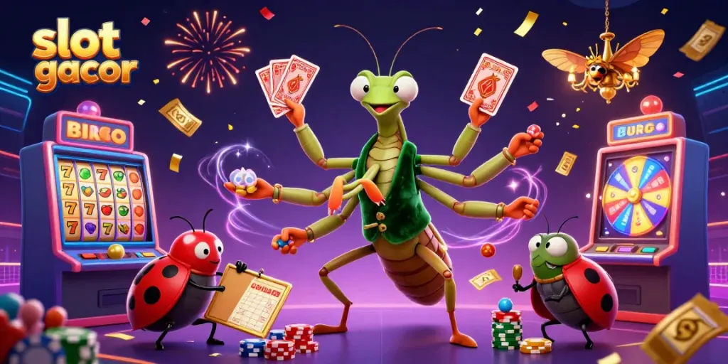 Experience thrilling slot gacor action with vibrant characters and dynamic casino elements.