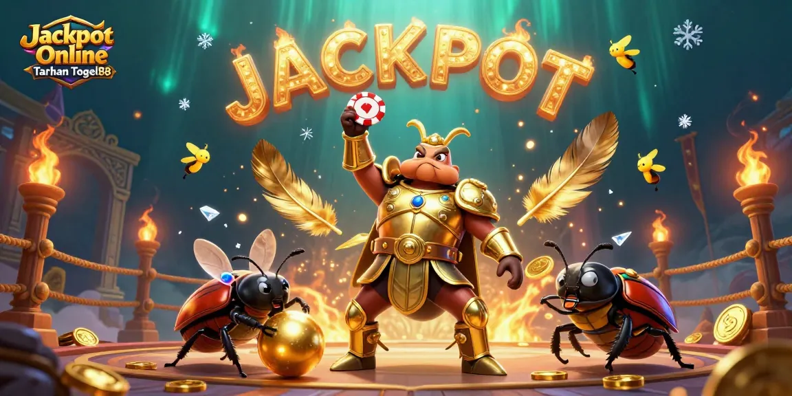 Win big with Jackpot Online Taruhan Togel88 amid vibrant casino action and engaging characters.